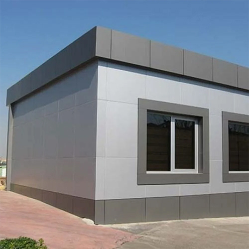 ACP cladding panel work on a building facade